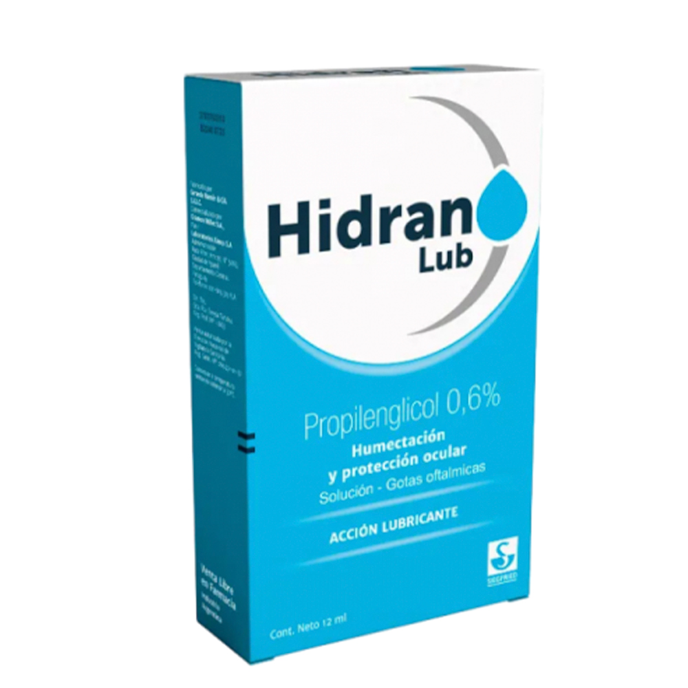 Hidran Lub Propilenglicol 0,6% Solucion Gotas Oftalmicas 12 ml