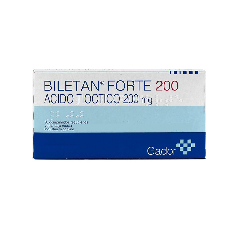 Biletan Forte 200 mg De 20 comprimidos