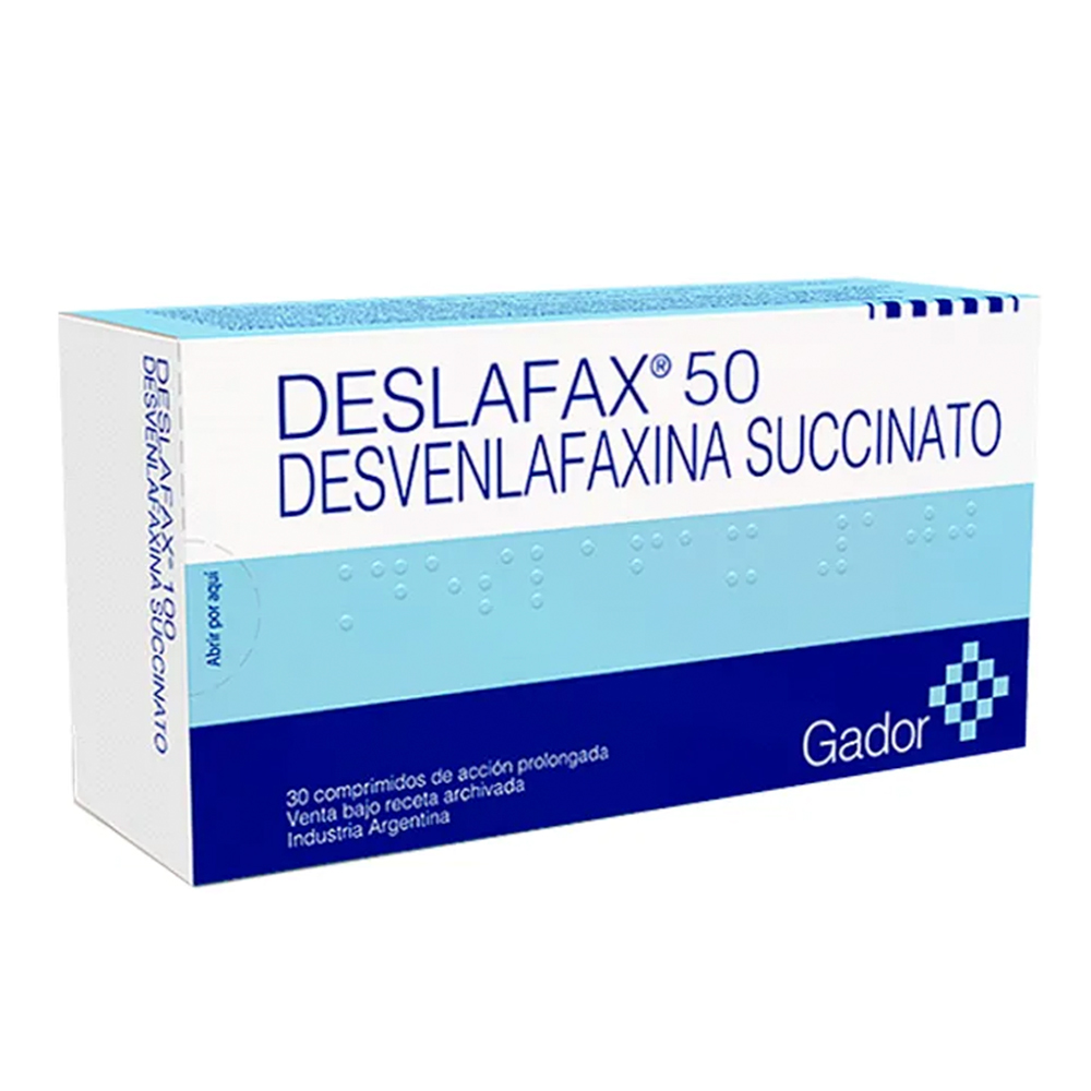 Deslafax 50 Desvenlafaxina Succinato De 30 Comprimidos