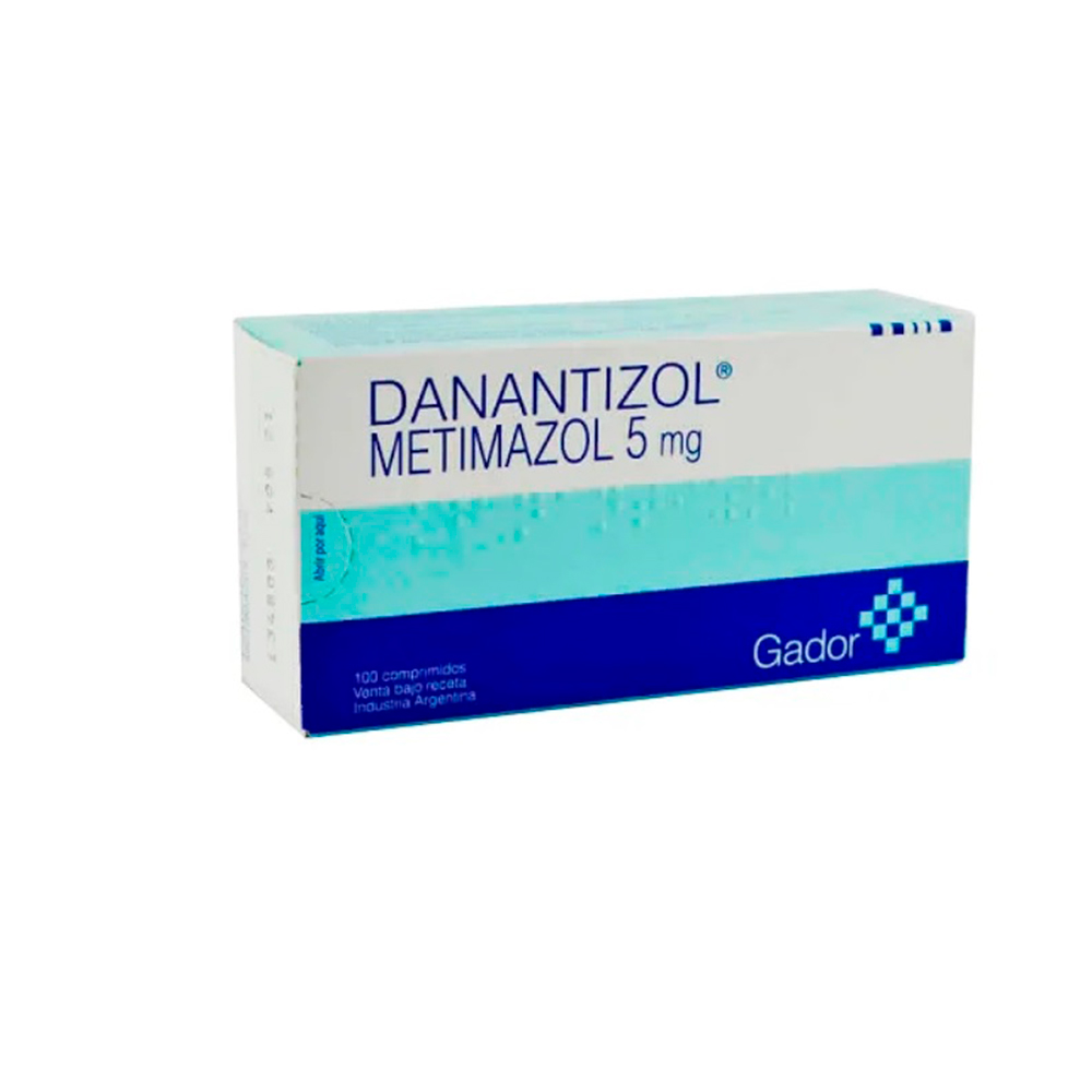 Danantizol 5 mg Metimazol De 100 comprimidos