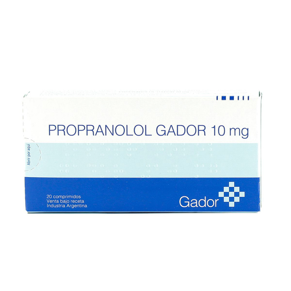 Propranolol Gador 10 mg - Cont. 20 comprimidos