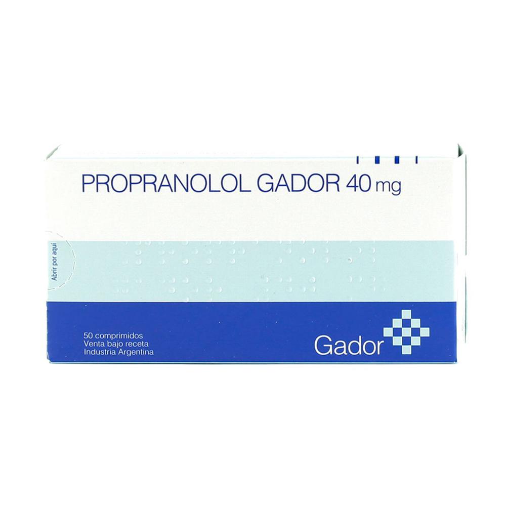 Propranolol Gador 40 mg - Contiene 50 comprimidos