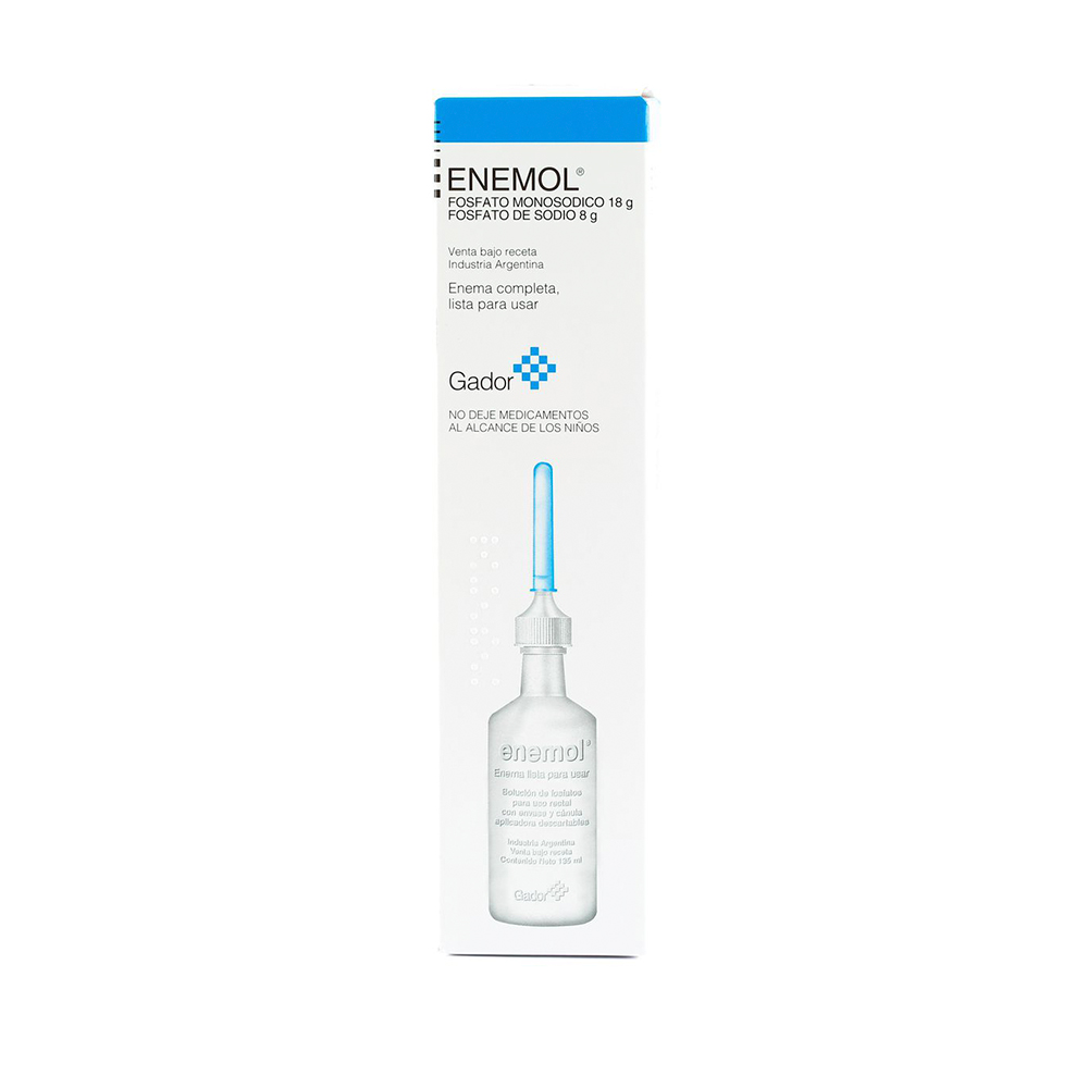 Enemol Fosfato Monosodico 18 g% Fosfato de sodio 8 g% - Contiene 135 ml