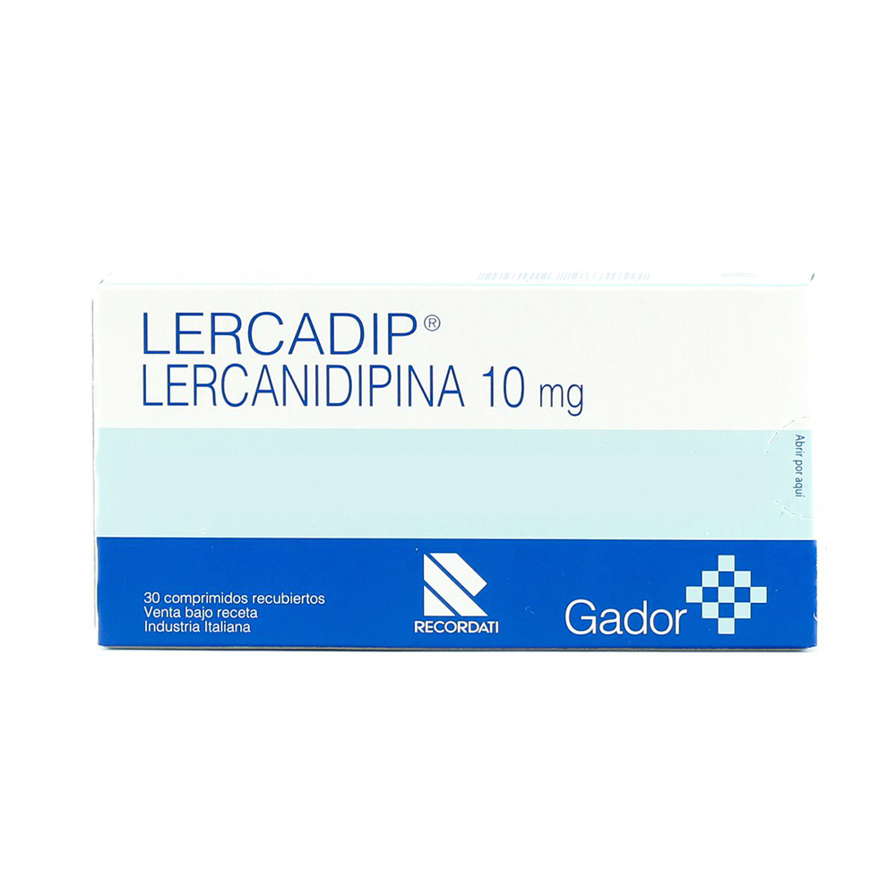 Lercadip Lercanidipina 10 mg - Contiene 30 comprimidos