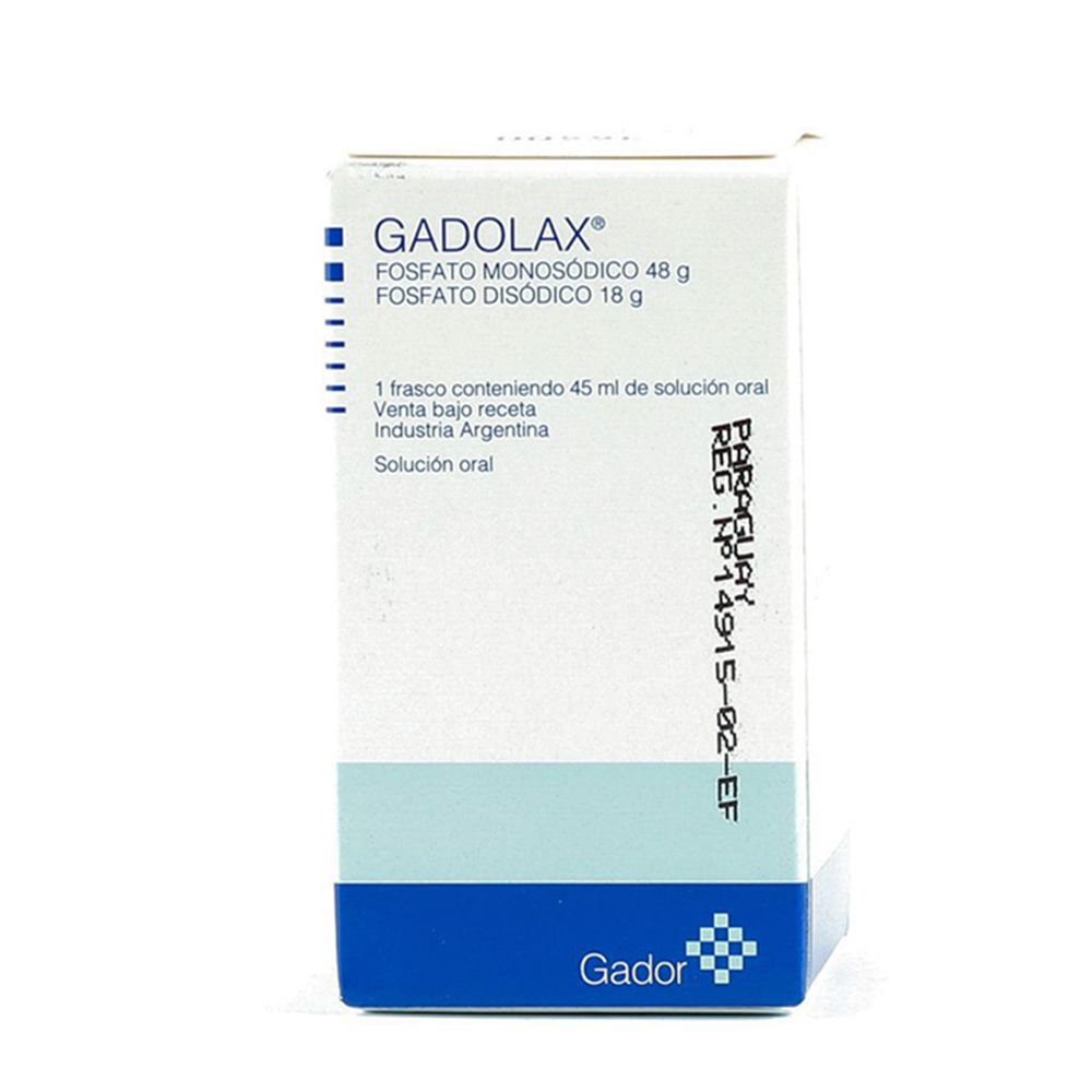 Gadolax Fosfato Monosódico 48g Fosfato Disódico 18g - Contiene 45 ml
