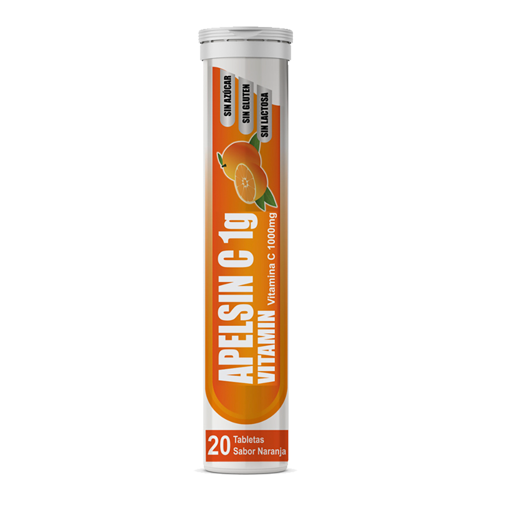 Apelsin C Vitamina C Sabor Naranja Contiene 20 Tabletas