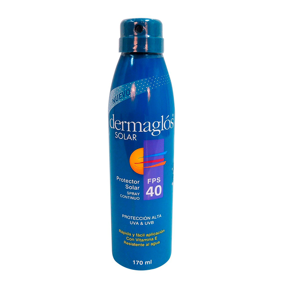 Spray Protector Solar FPS40 Dermaglos De 170 mL