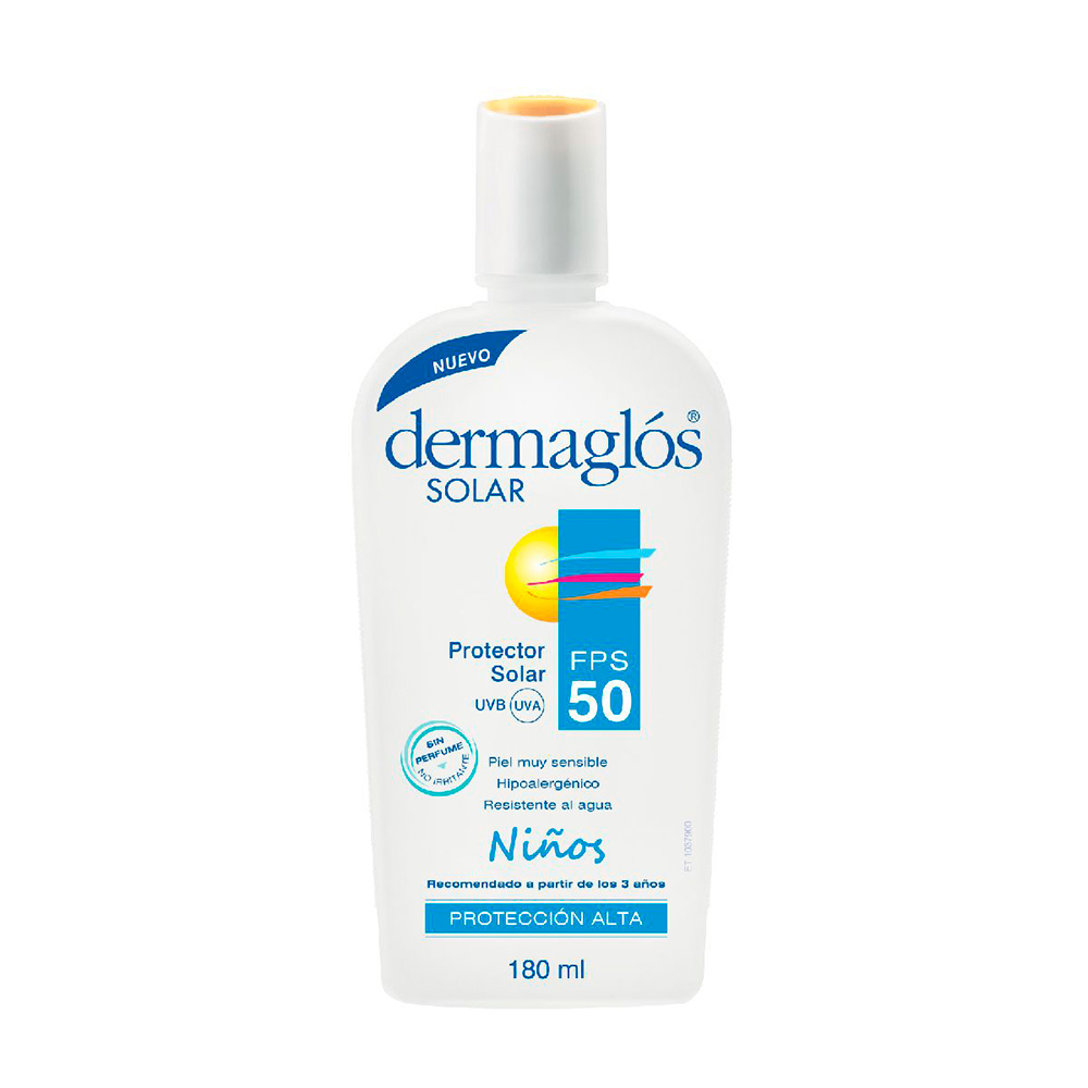 Protector Solar Niños FPS50 Dermaglos De 180 mL