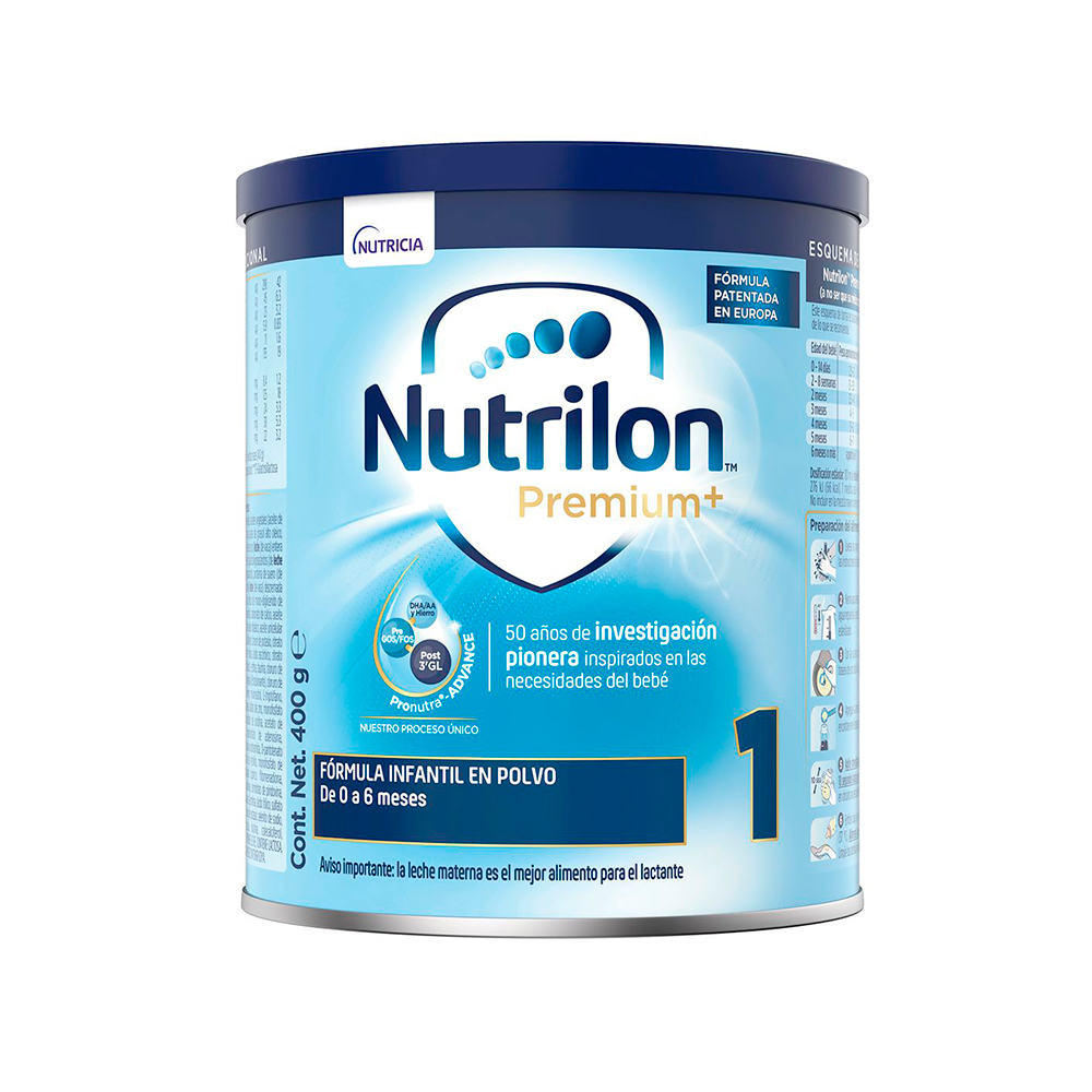 Nutrilon Premium+1 Fórmula Infantil en Polvo De 0 a 6 Meses Lata de 400 g
