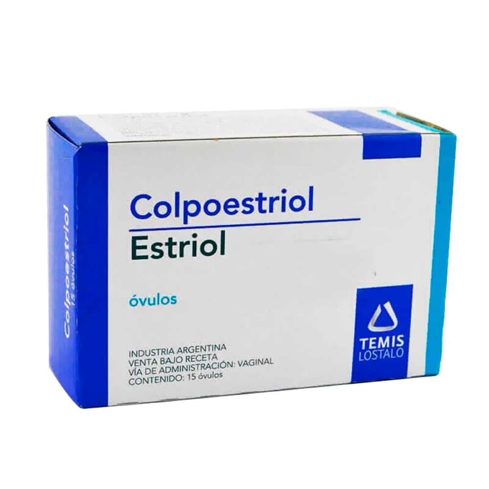 Colpoestriol Estriol óvulos Contenido 15 óvulos