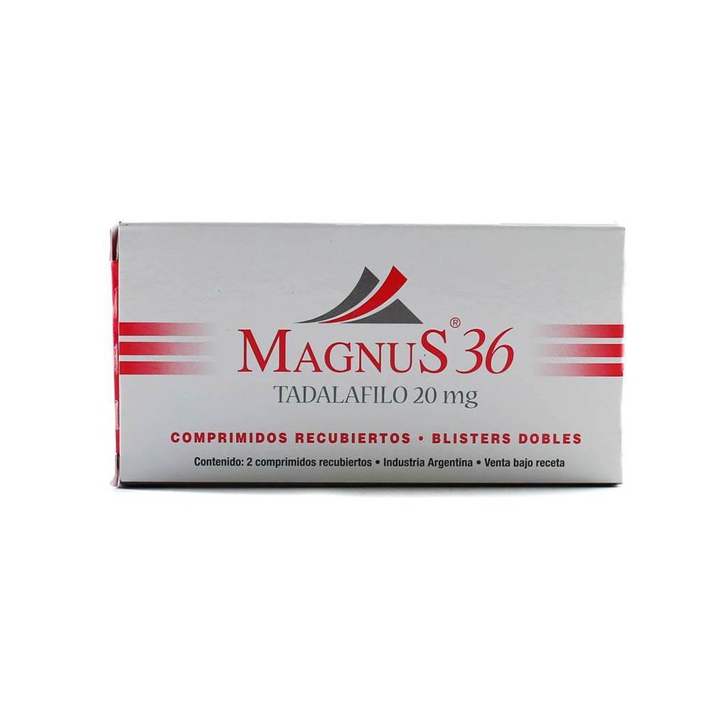 Magnus 36 Tadalafilo 20 mg Caja de 2 comprimidos recubiertos