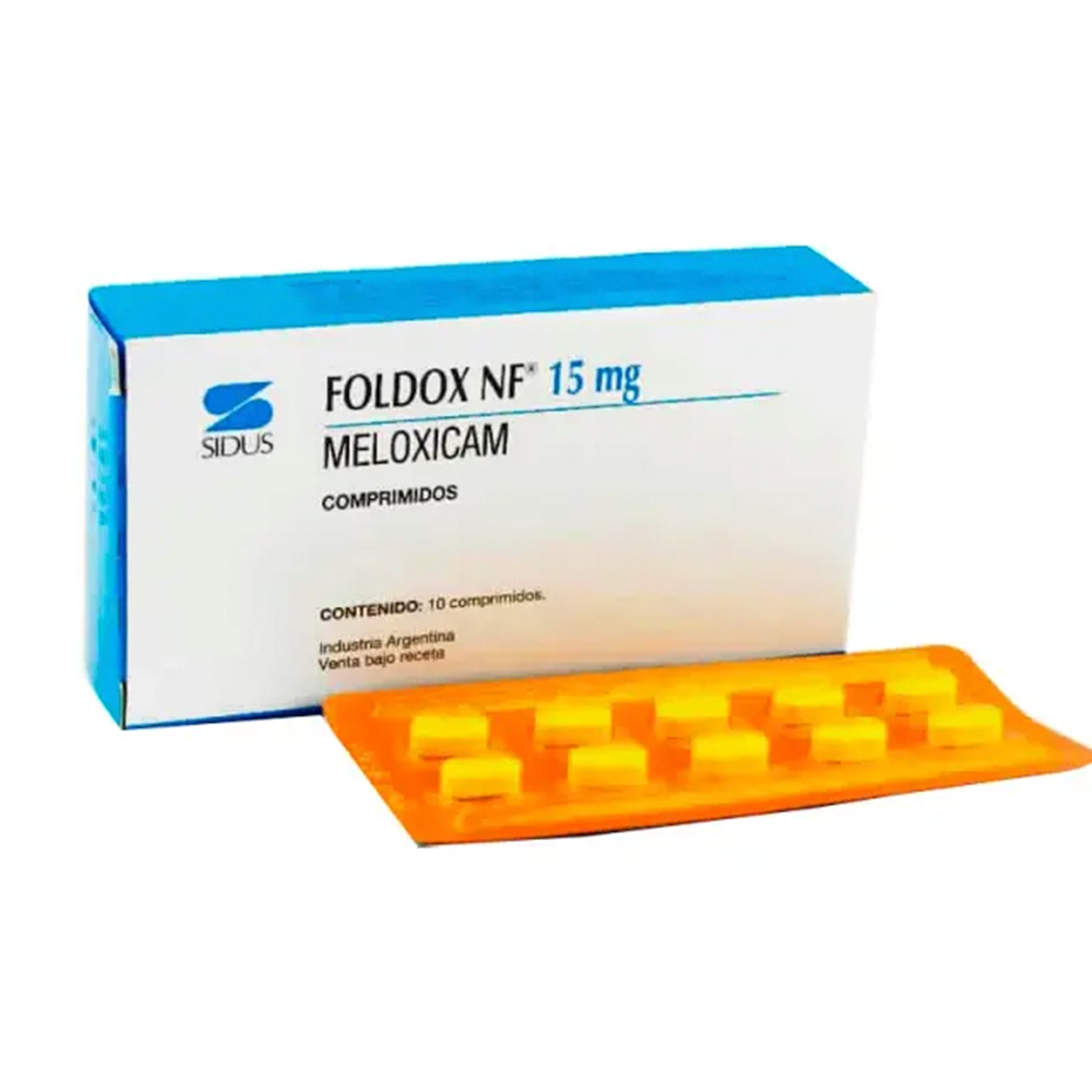 Foldox NF 15mg Meloxicam Caja De 10 Comprimidos
