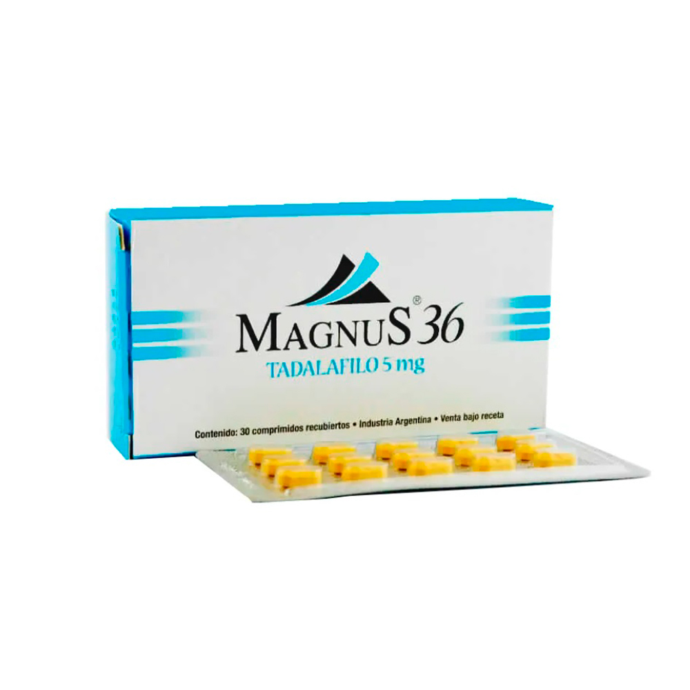 Magnus 36 Tadafilo 5mg Caja De 30 comprimidos recubiertos