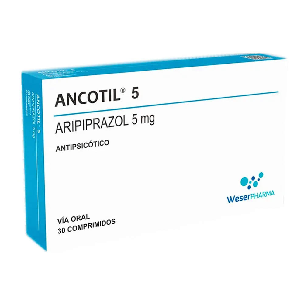 Ancotil Aripiprazol 5 MG Caja De 30 Comprimidos
