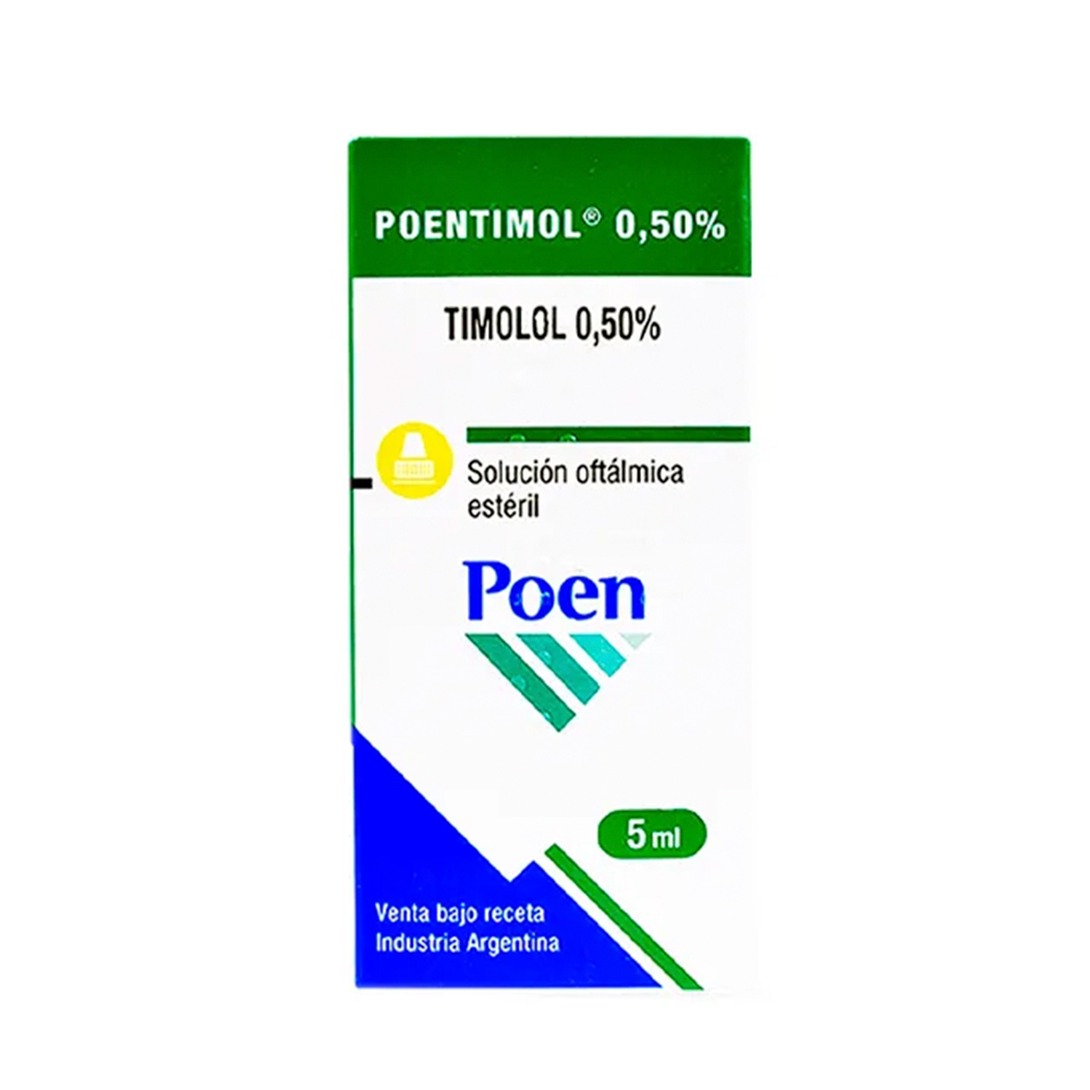 Poentimol 0,50% Timolol 0,50% Solucion Oftalmologica de 5 ml