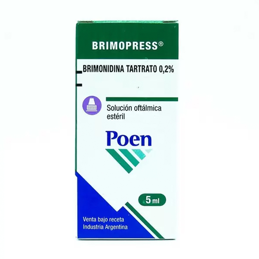 Brimopress Brimonidina tartrato 0,2% Poen Solución Oftalmica 5ml