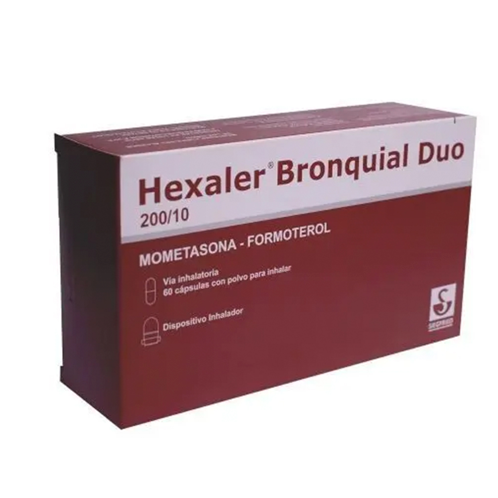 Hexaler Bronquial Duo Mometasona Caja De 60 Capsulas