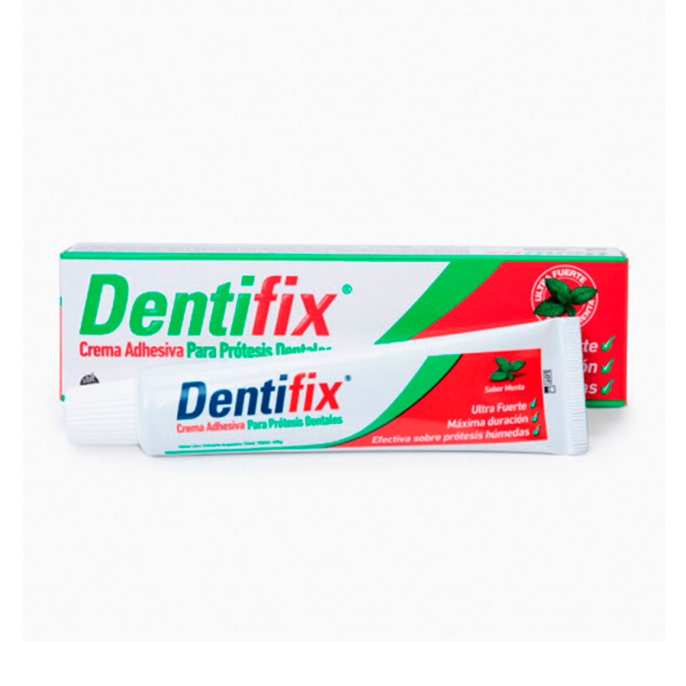 Crema Adhesiva para Prótesis Dental sabor menta Dentifix - 40 g