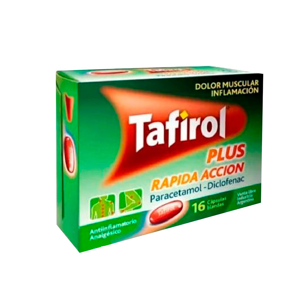 Tafirol Plus Rapida Accion De 16 Capsulas Blandas De 500mg