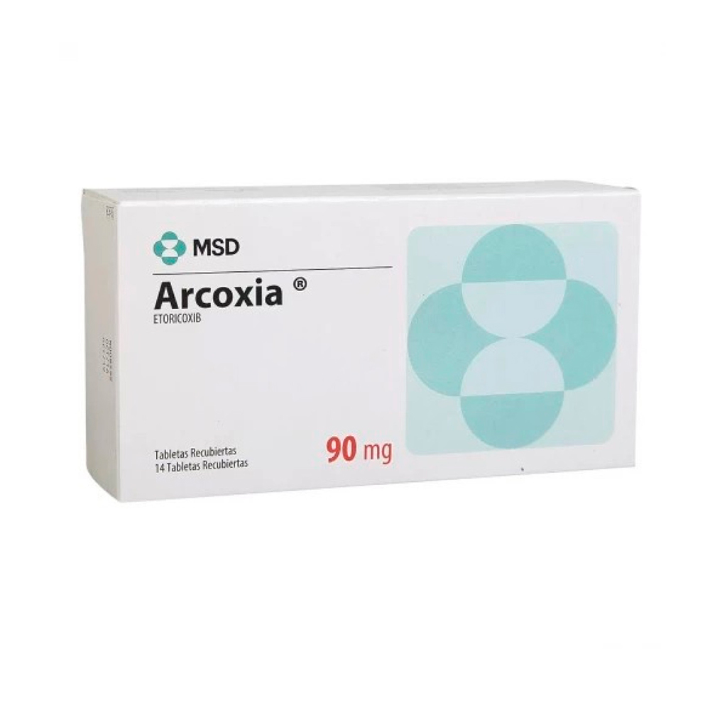 Arcoxia Etoricoxib 90 mg Caja de 14 Comprimidos Recubiertos