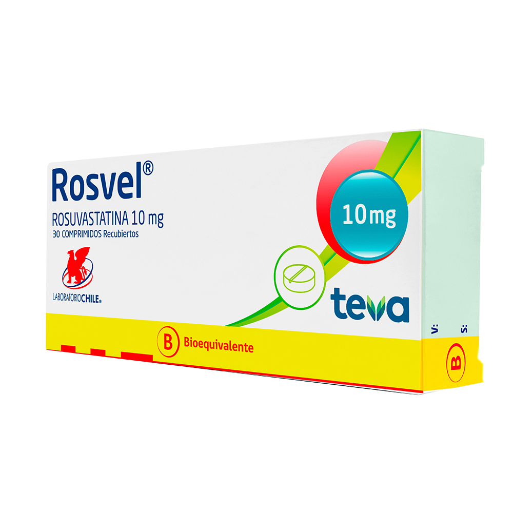 Rosvel Rosuvastatina 10 Mg Caja De 30 Comprimidos Recubiertos