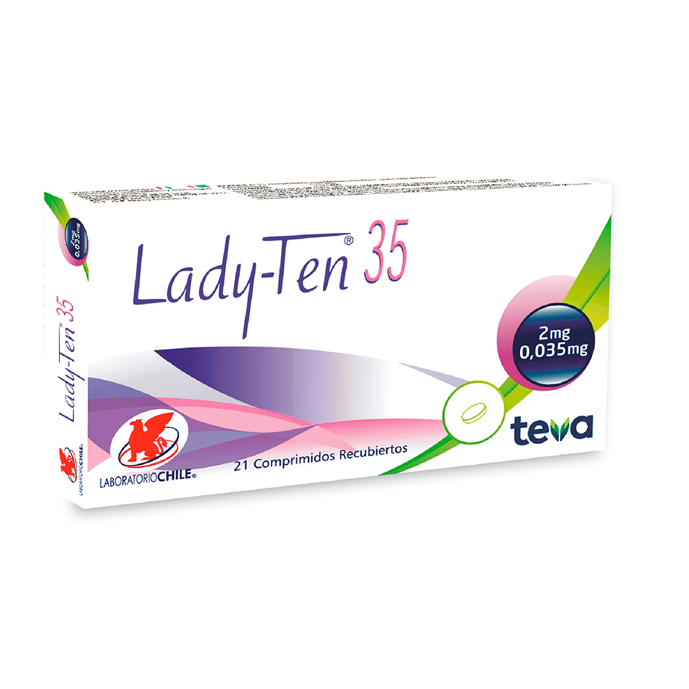Lady-Ten 35 Caja De 21 Comprimidos Recubiertos