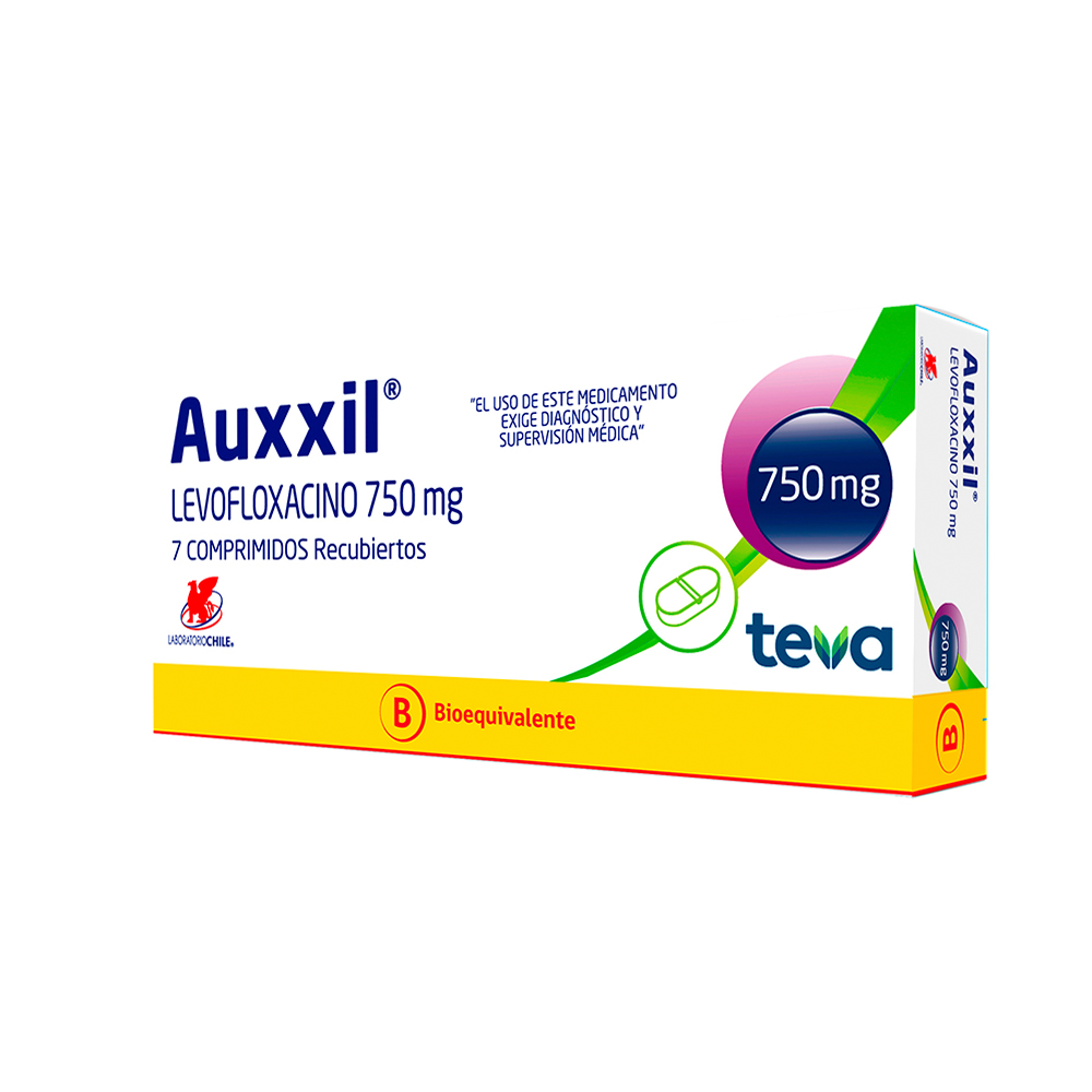 Auxxil Levofloxacino 750 Mg Caja De 10 Comprimidos Recubiertos