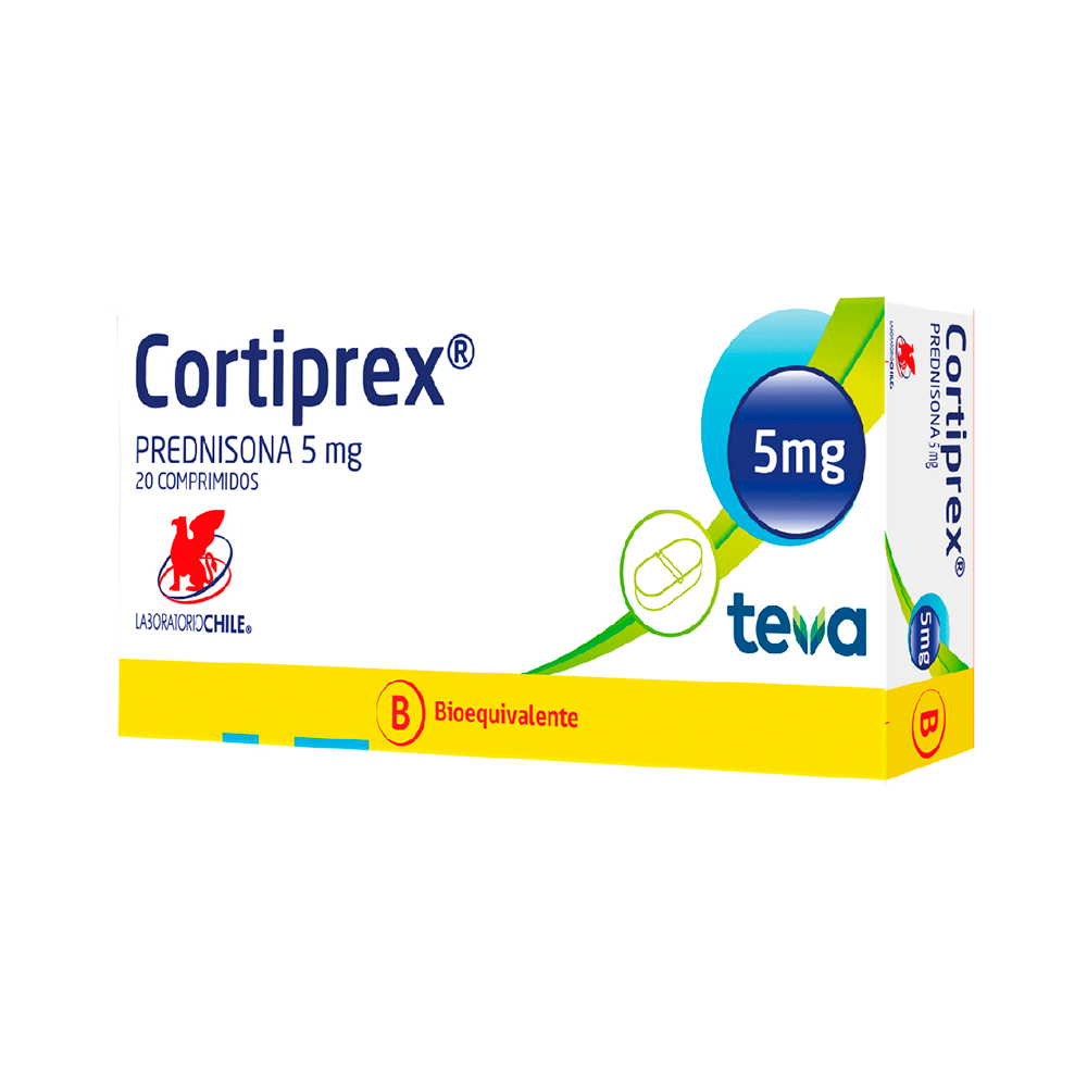 Cortiprex 5 Mg Caja De 2 Blíster x 20 comprimidos