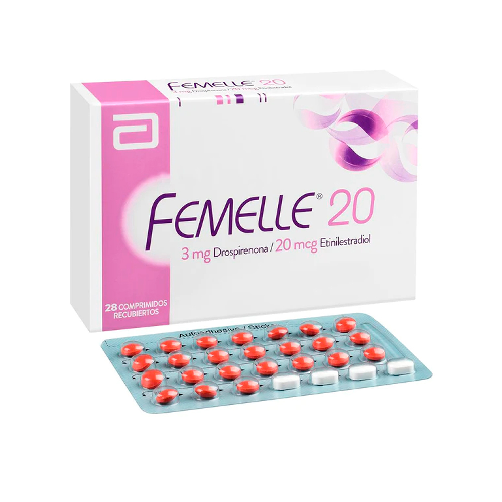 Femelle 20 3 mg Drospirenona/20mcg Caja de 28 Comprimidos Recubiertos