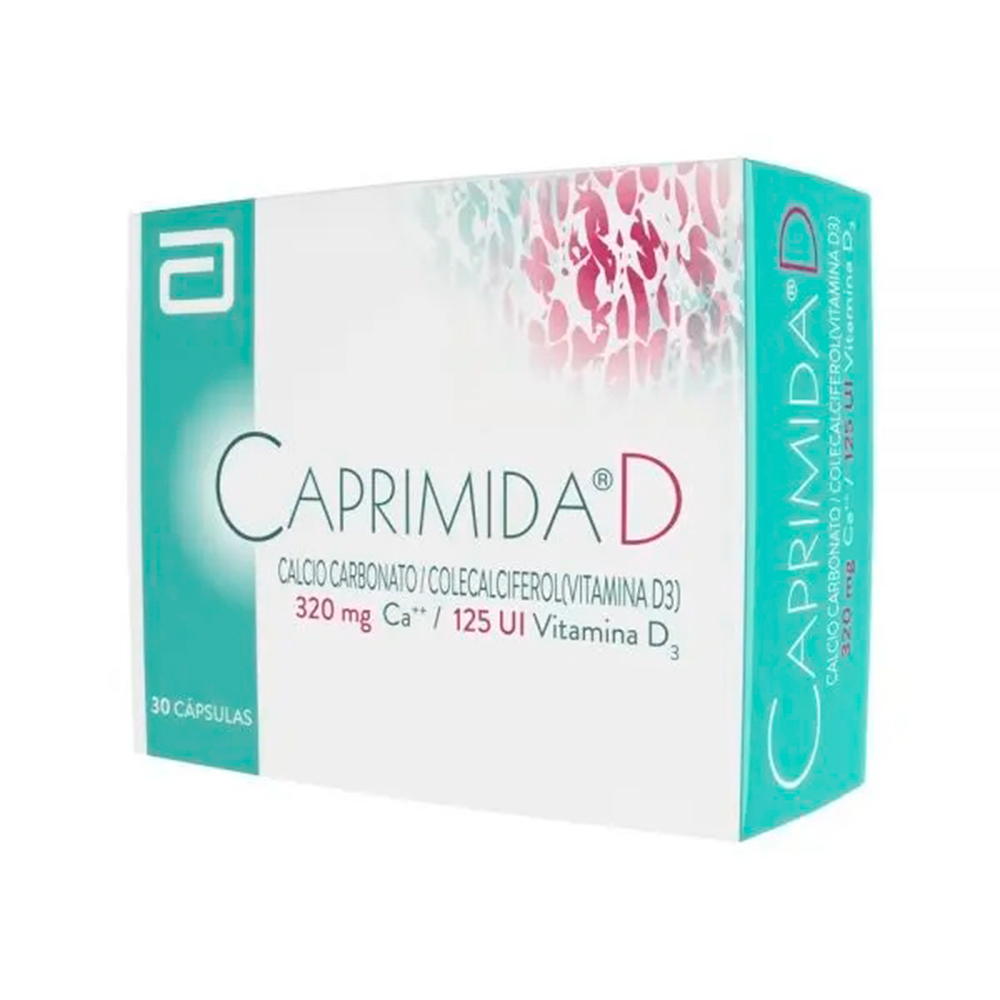 Caprimida D Calcio Carbonato Caja de 30 Cápsulas