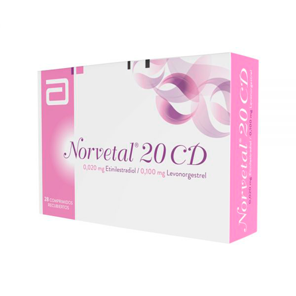 Norvetal 20 CD Etinilestradiol 0,020 mg Caja De 28 Comprimidos