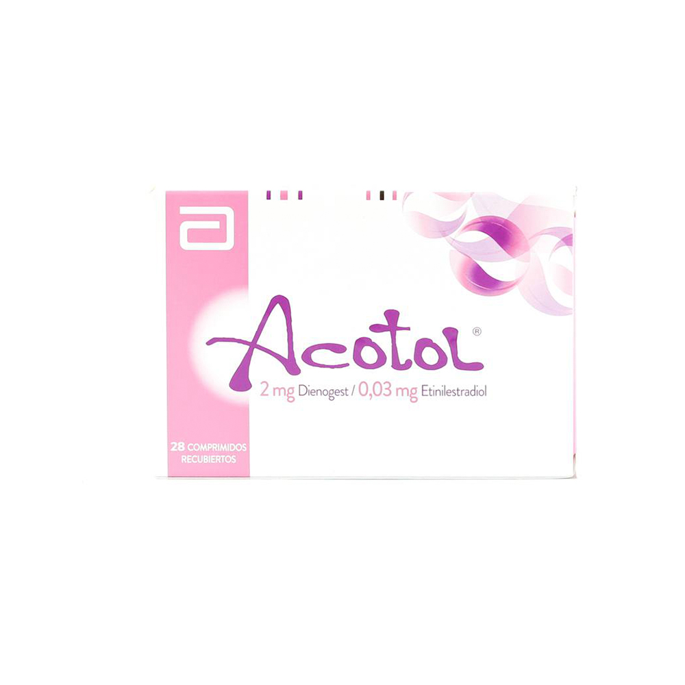 Acotol 2 mg Dienogest/0,03mg Etinilestradiol Caja de 28 Comprimidos