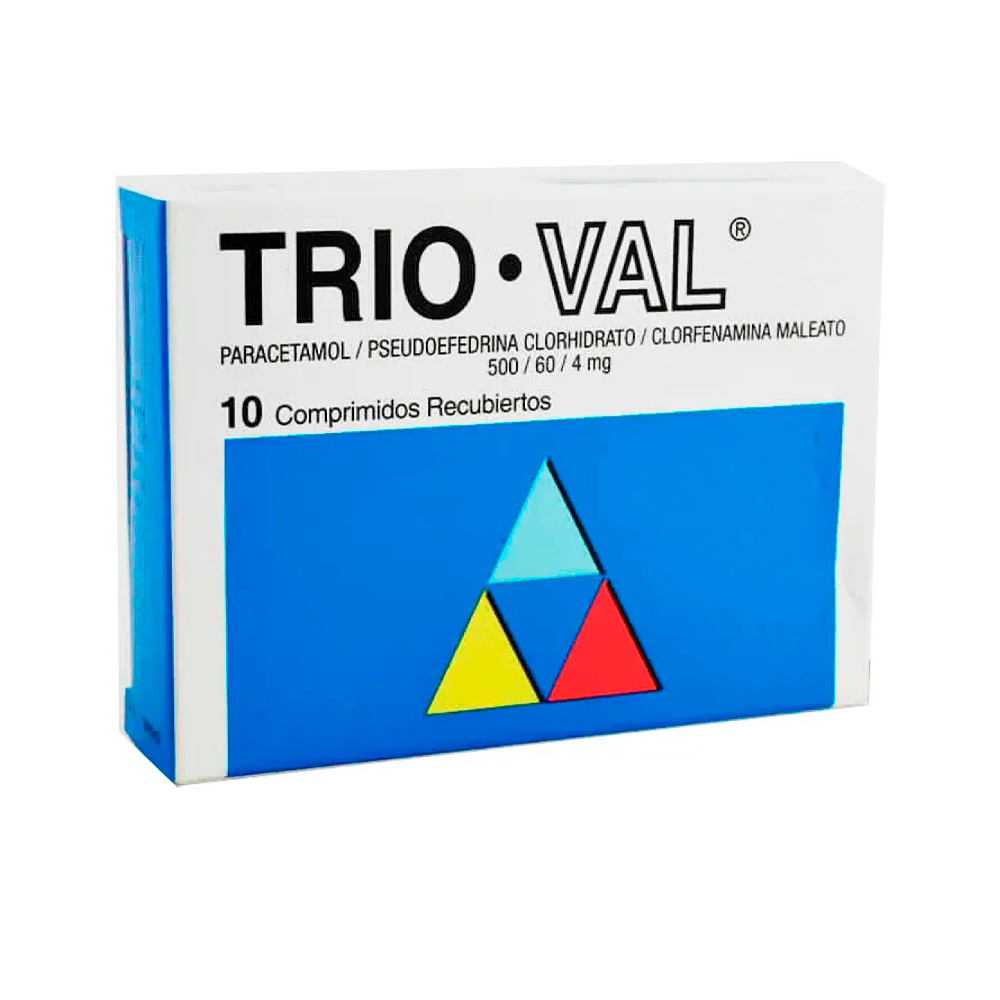 Paracetamol Trio- Val Caja De 10 Comprimidos.