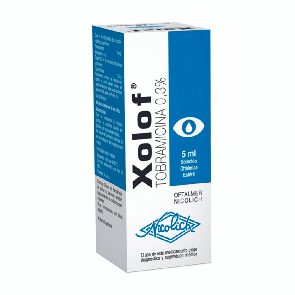 Xolof Tobramicina 0,3% Solución Oftálmica 5ML