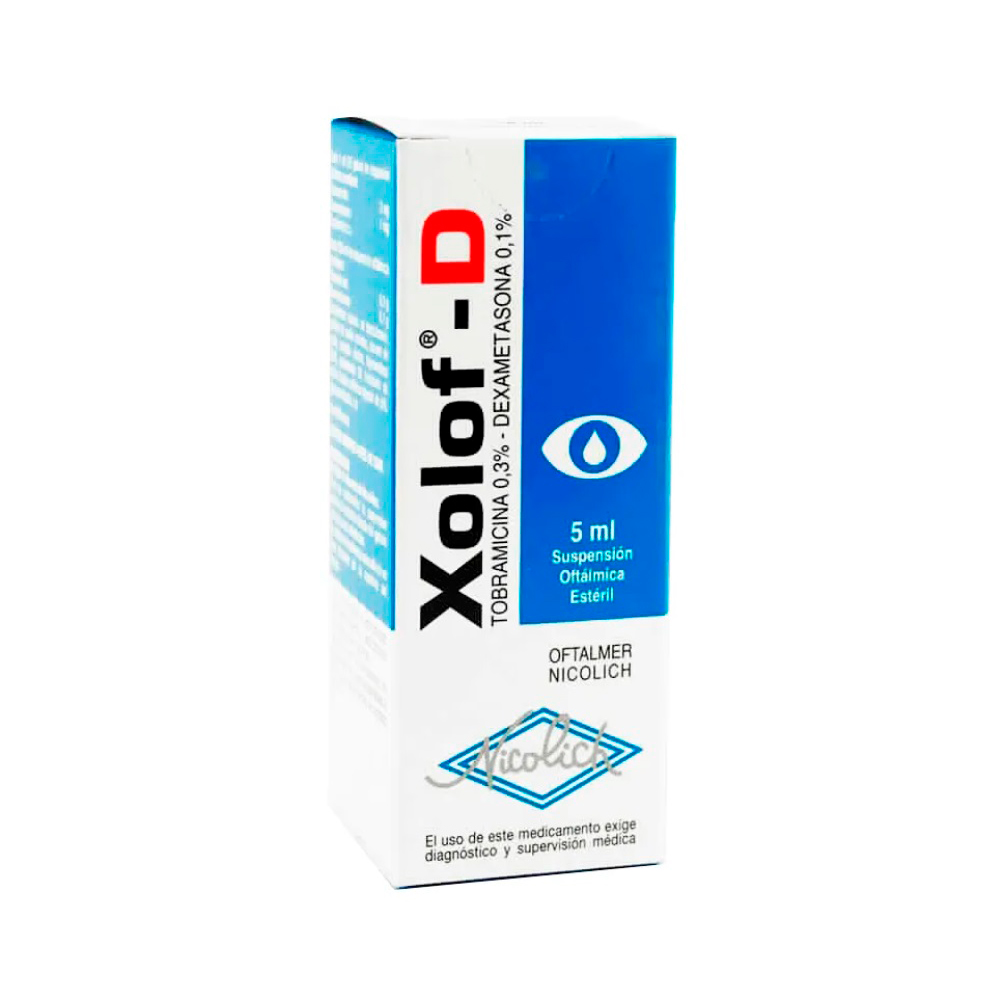 Xolof-D Tobramicina 0,3% Dexametasona 0,1% Suspensión Oftálmica 5 ML