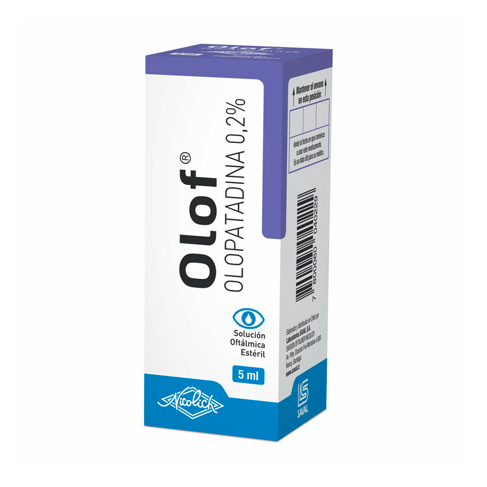 Solución Oftálmica Estéril Olof Olopatadina 0,2% De 5 ML