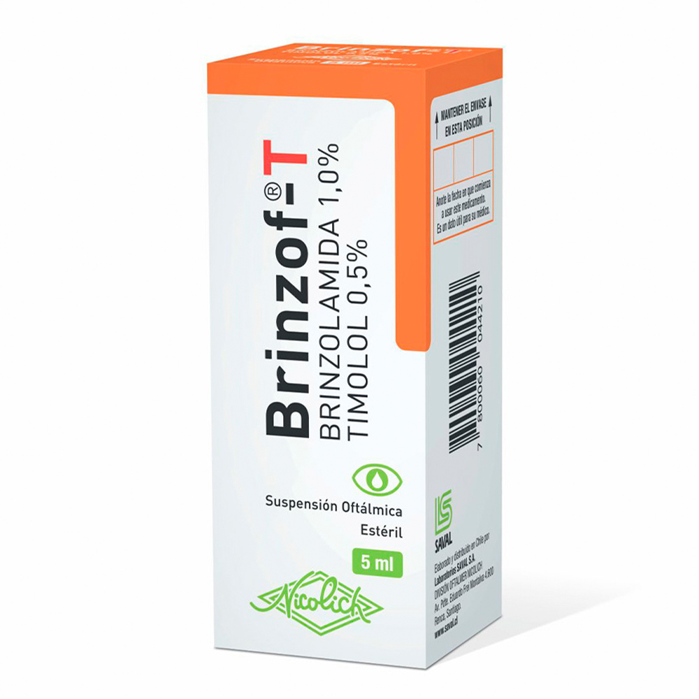 Brinzof-T Brinzolamida 1,0 % Timolol 0,5 % Suspensión oftálmica 5 ML