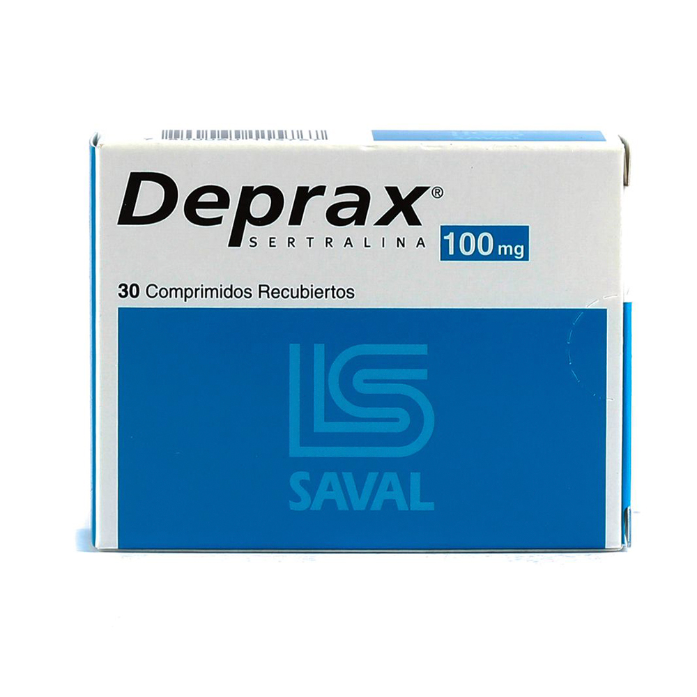 Deprax Sertralina 100 Mg Caja De 30 Comprimidos