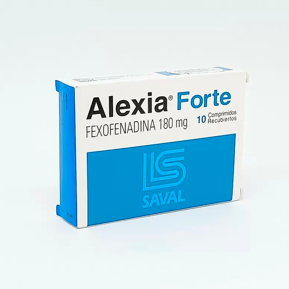 Alexia Forte Fexofenadina 180 Mg Caja De 10 Comprimidos Recubiertos