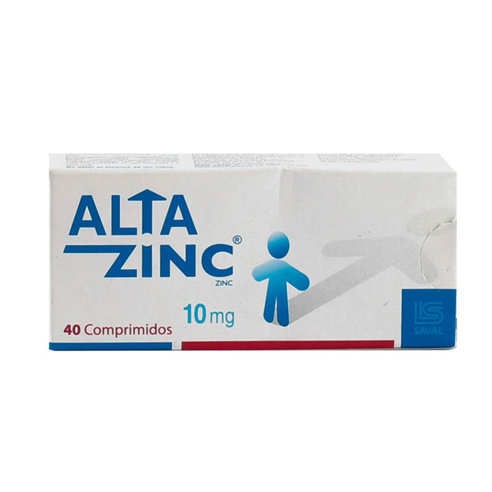 Alta Zinc 10mg Caja de 40 comprimidos