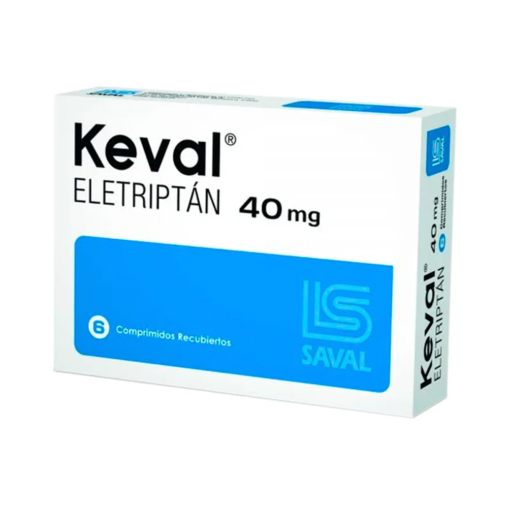 Keval Eletriptán 40mg Caja de 6 comprimidos
