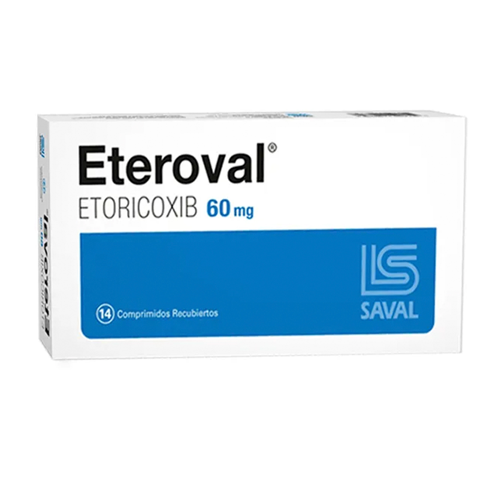 Eteroval Etoricoxib 60 Mg Caja De 14 Comprimidos
