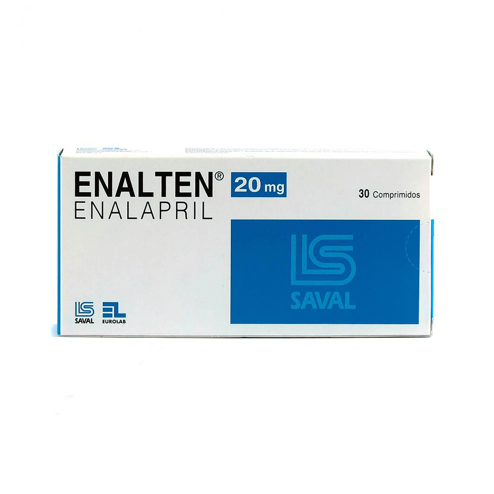 Enalten 20mg Enalapril Caja De 30 Comprimidos