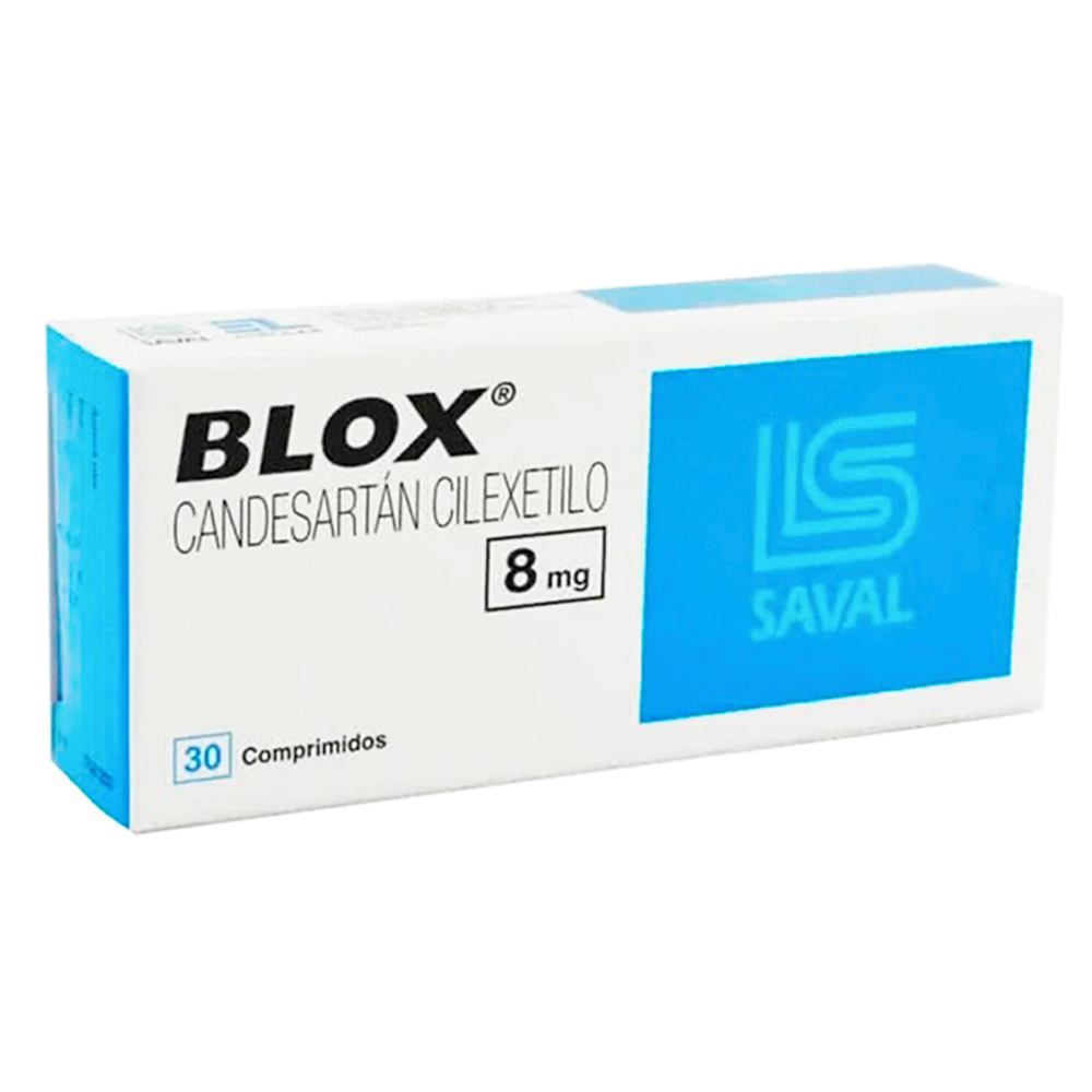 Blox Candesartán Cilexetilo 8Mg Caja De 30 Comprimidos