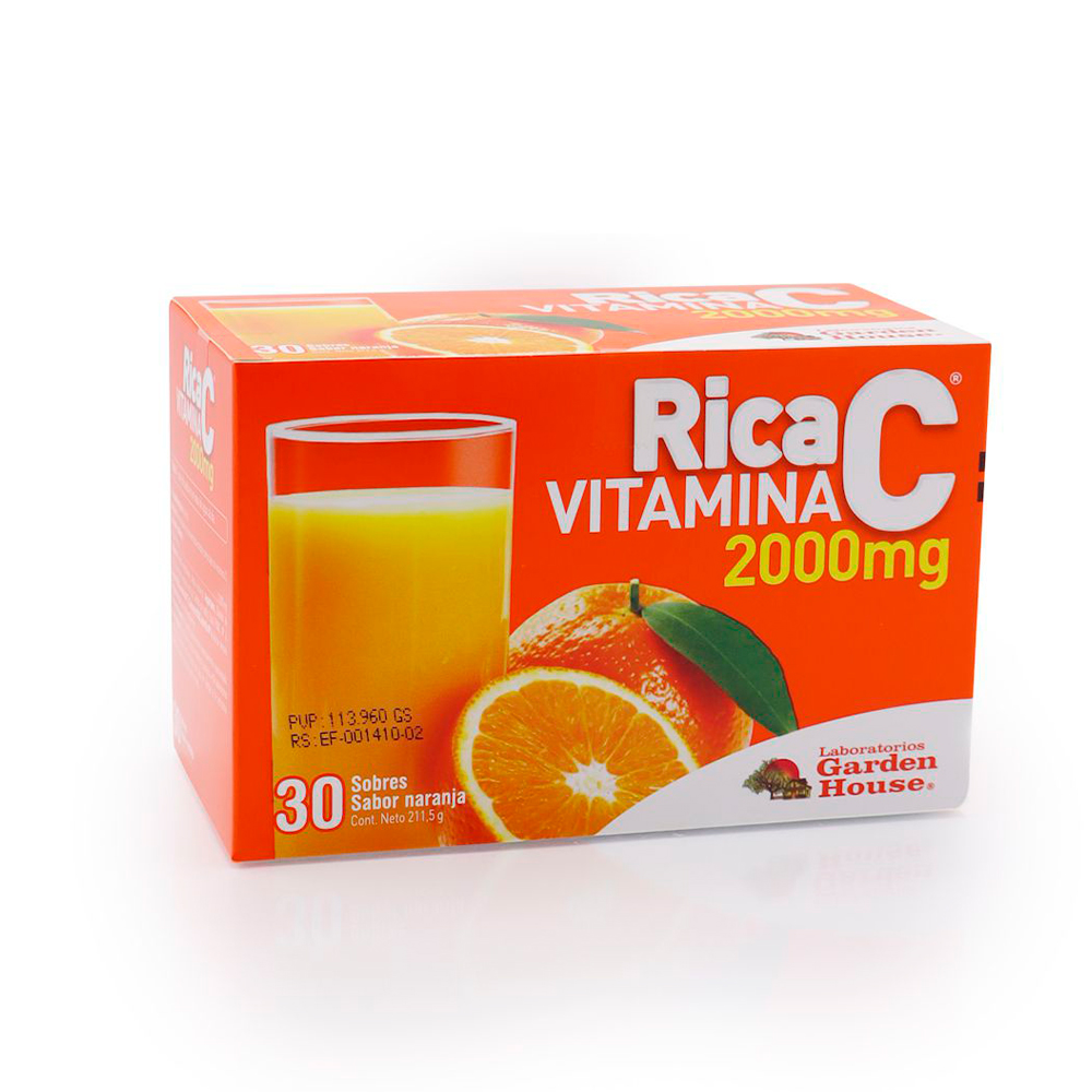 Rica Vitamina C 1000 mg Caja de 30 sobres
