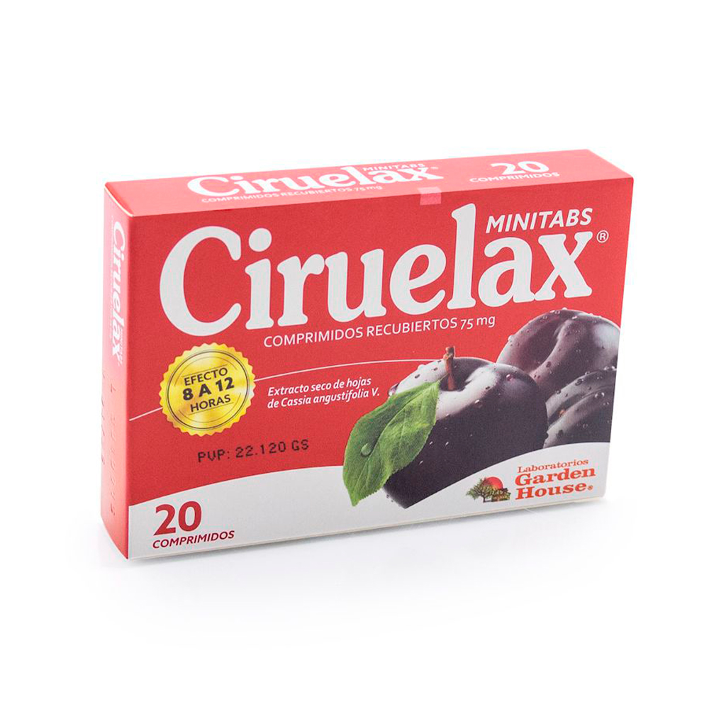 Ciruelax Minitabs Caja De 20 Comprimidos Recubiertos