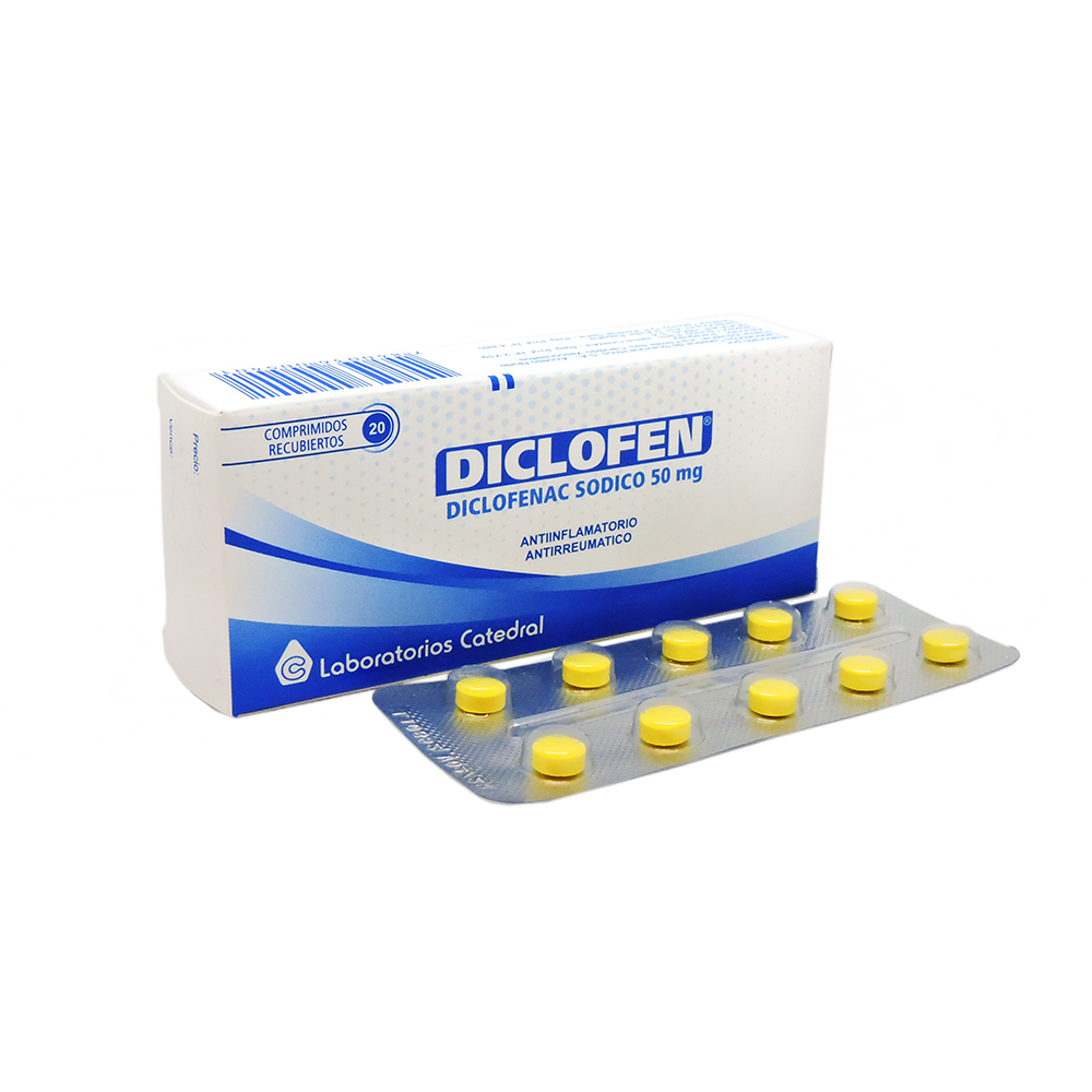 Diclofen Diclofenac Sodico 50 mg Caja de 20 Comprimidos