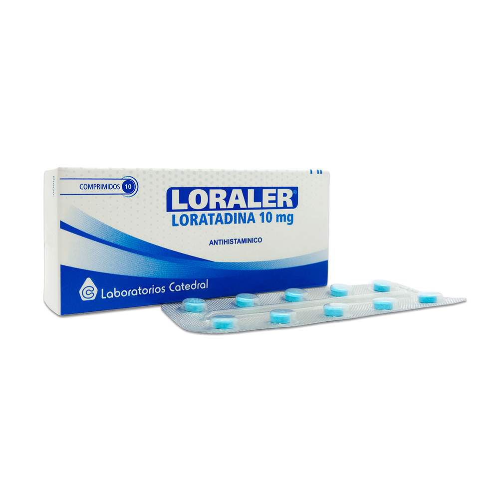 Loraler Loratadina 10 mg Caja con 10 Comprimidos