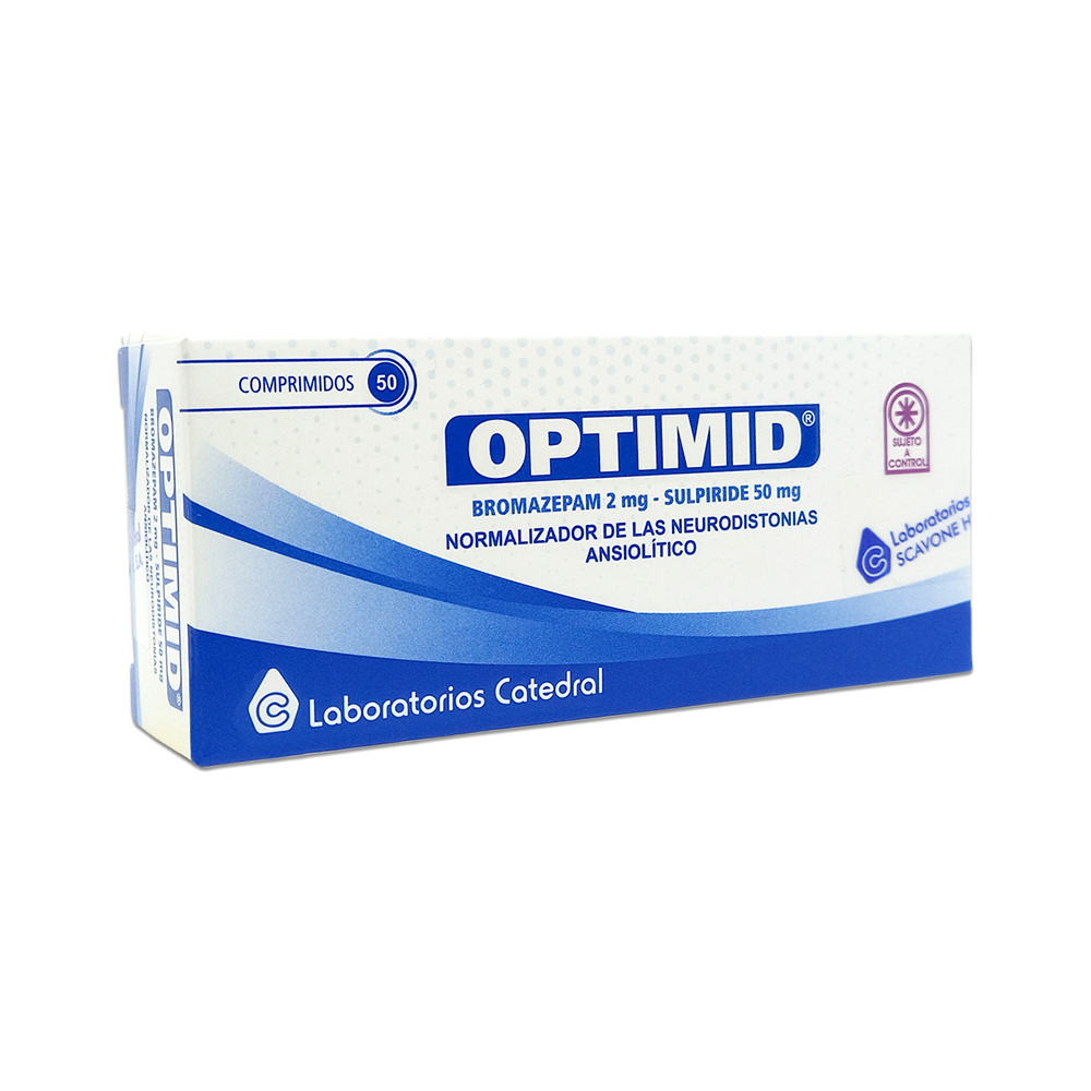 Optimid Bromazepam 2 mg Caja de 50 comprimidos