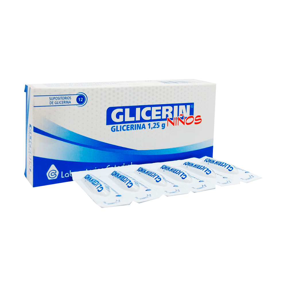 Glicerin Niños Glicerina 1,25g Caja de 12 supositorios